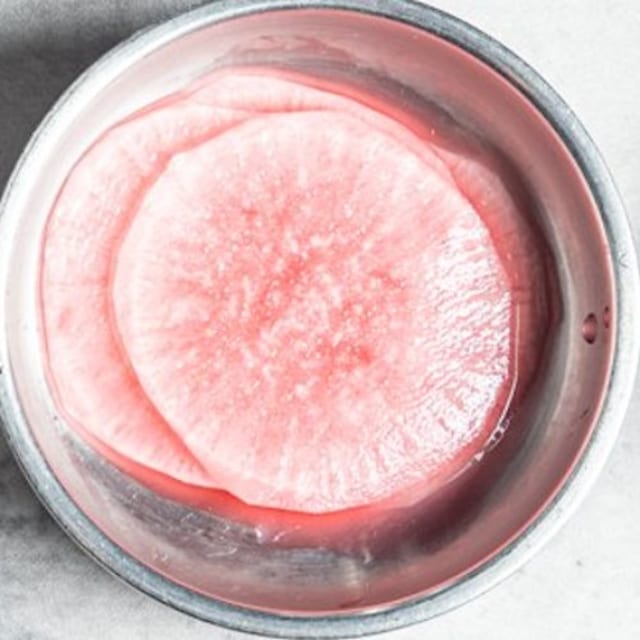 Pink Daikon.