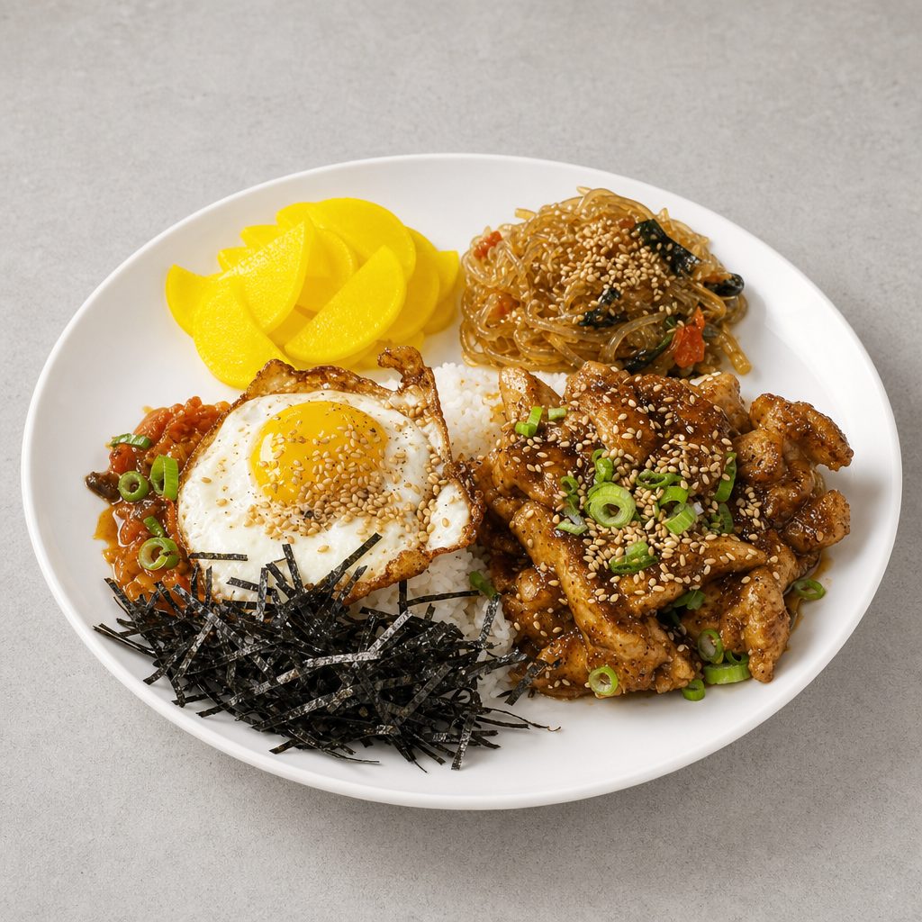 Korean BBQ Chicken Box.