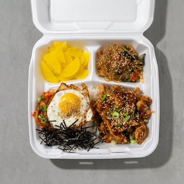 Korean BBQ Chicken Box.