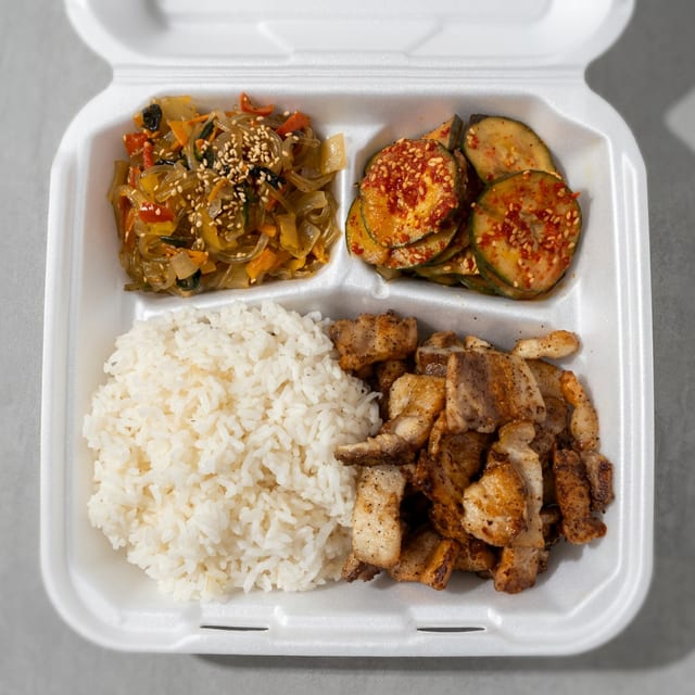Korean BBQ Pork Box.